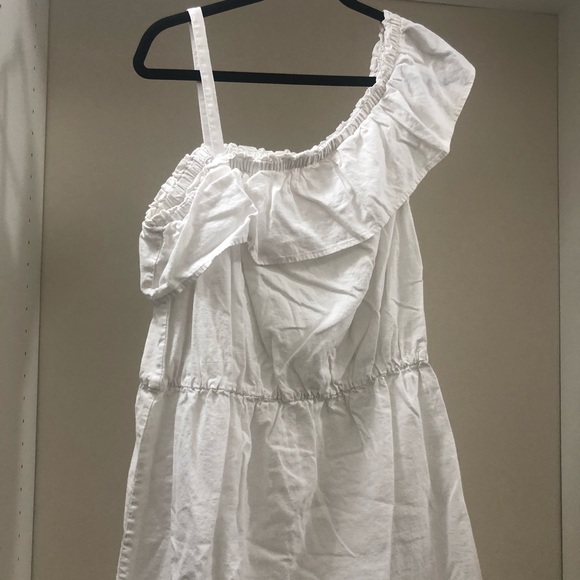 White linen white dress - Picture 3 of 4